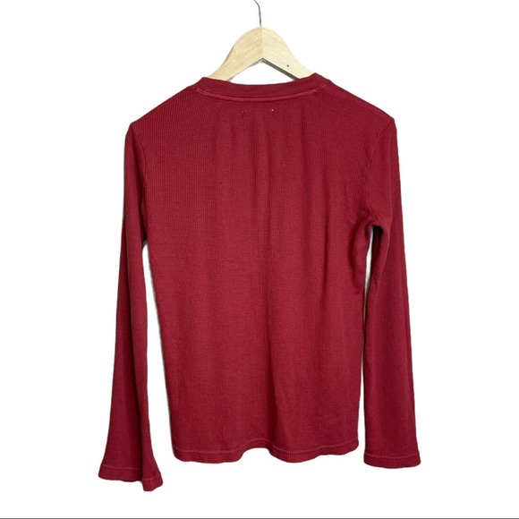 Madewell Garment Dyed Thermal Henley Tee Size XS - Picture 3 of 6